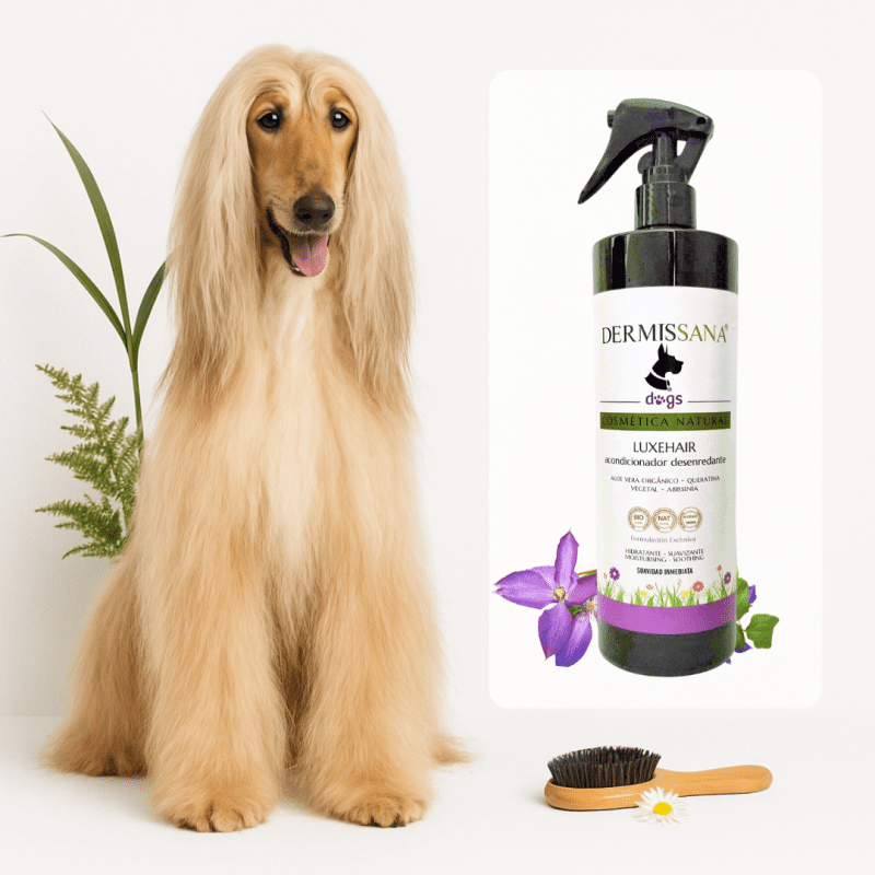 acondicionador desenredante ecológico para perros